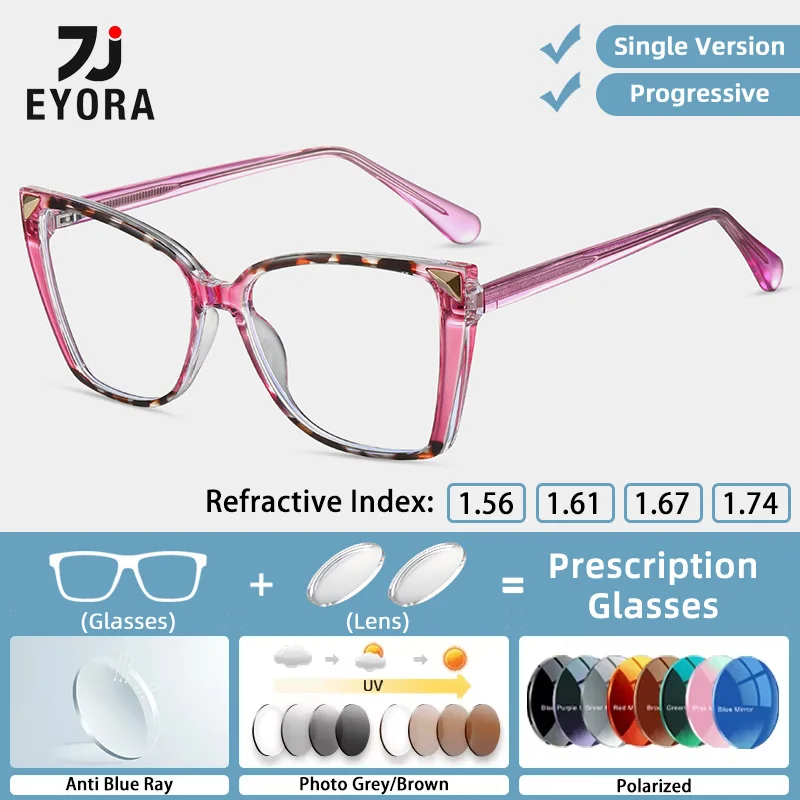 EYORA Currents Versatile Square Full Rim Reading Glasses Myopia Eyewear Hyperopia Anti Blue Ray Progressive Photochromic Eyewear
EYORA Currents Versatile Square Full Rim Reading Glasses Myopia Eyewear Hyperopia Anti Blue Ray Progressive Photochromic Eyewear