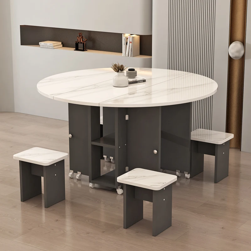 Household folding dining table removable retractable rectangular round small apartment multi-functional table chair combination
Household folding dining table removable retractable rectangular round small apartment multi-functional table chair combination