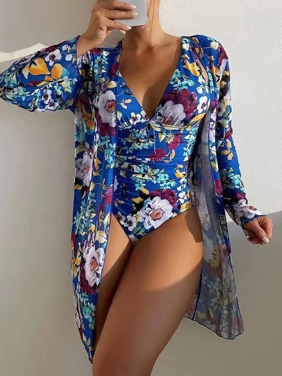 One Piece V-neck Tropical Print Swimsuit With Cover Up Swimwear 2024 Women Beach Wear Female Bathing Swimming Swim Suit Summer
One Piece V-neck Tropical Print Swimsuit With Cover Up Swimwear 2024 Women Beach Wear Female Bathing Swimming Swim Suit Summer