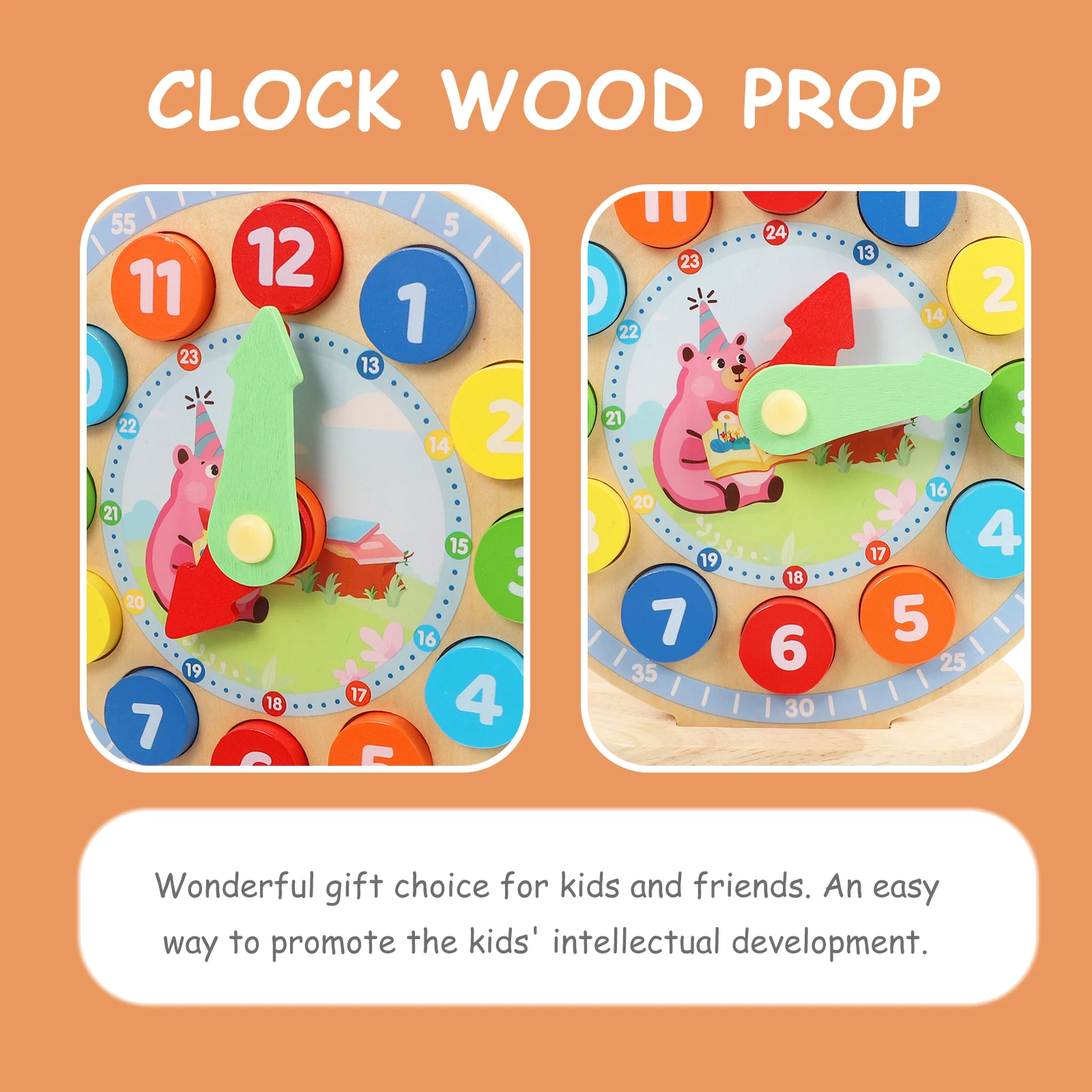 Digital Clock Teaching Aids Number Baby Counting Children's Cognitive Toys Model Wood Time Cognition Telling Clocks Numbers
Digital Clock Teaching Aids Number Baby Counting Children's Cognitive Toys Model Wood Time Cognition Telling Clocks Numbers