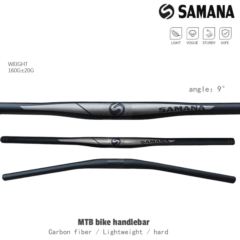 САМАНА 9 ° Карбоновый руль для MTB 31.8мм 600-780мм, матовый черный, запчасти для велосипеда
САМАНА 9 ° Карбоновый руль для MTB 31.8мм 600-780мм, матовый черный, запчасти для велосипеда