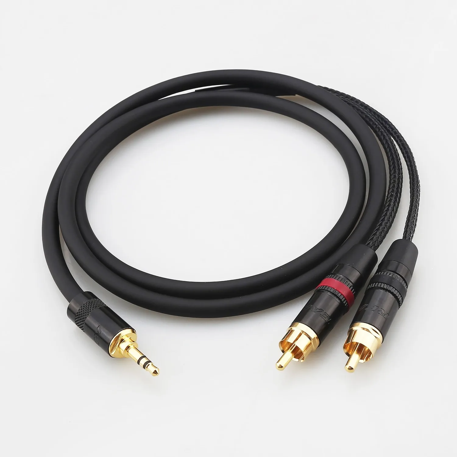 Audiocrast Hi End Audio Cable 21AWG Copper Y cable Aux Audio 3.5mm Stereo Male to Neutrik Dual RCA L-R for Amplifier DAC Mixer
Audiocrast Hi End Audio Cable 21AWG Copper Y cable Aux Audio 3.5mm Stereo Male to Neutrik Dual RCA L-R for Amplifier DAC Mixer