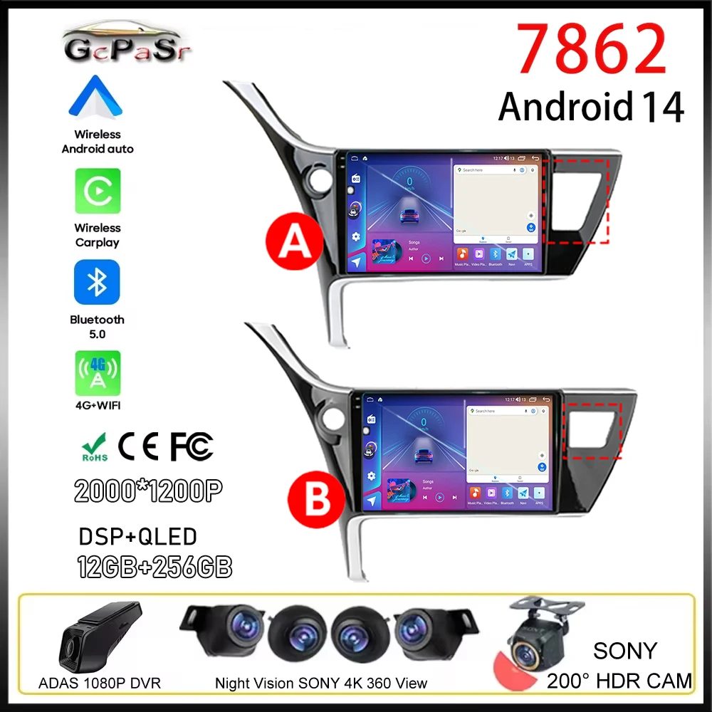 Автомобильный радиоприемник Android для Toyota Corolla 11 Auris E180 2017-2019, авто стереоплеер, GPS-навигация, Carplay, мультимедиа, без 2din DVD
Автомобильный радиоприемник Android для Toyota Corolla 11 Auris E180 2017-2019, авто стереоплеер, GPS-навигация, Carplay, мультимедиа, без 2din DVD