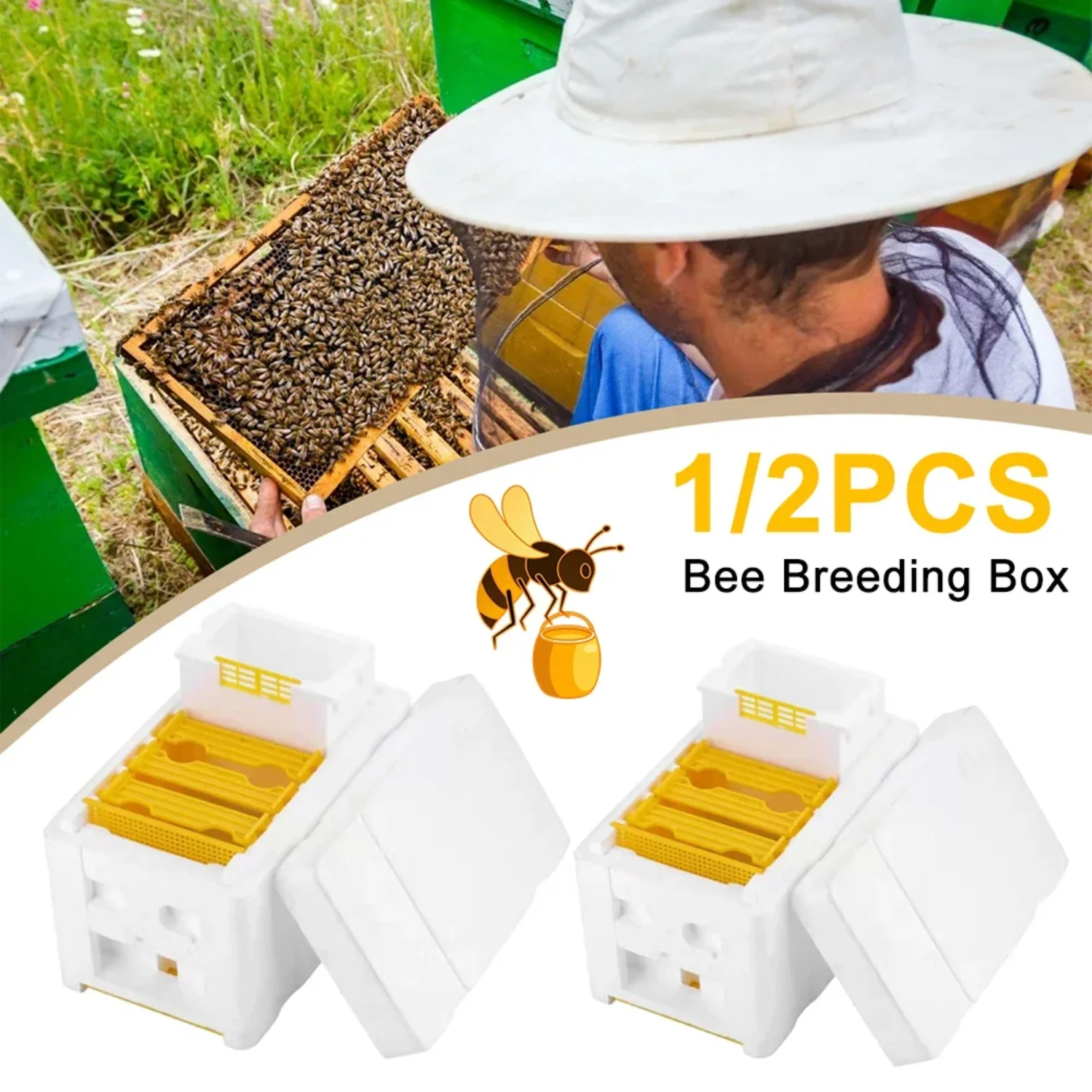 Beehive Beekeeping King Box Multi- Foam Bee Hive Pollination Boxes Harvest Queen Bee Mating Hive Beekeeper Supplies
Beehive Beekeeping King Box Multi- Foam Bee Hive Pollination Boxes Harvest Queen Bee Mating Hive Beekeeper Supplies