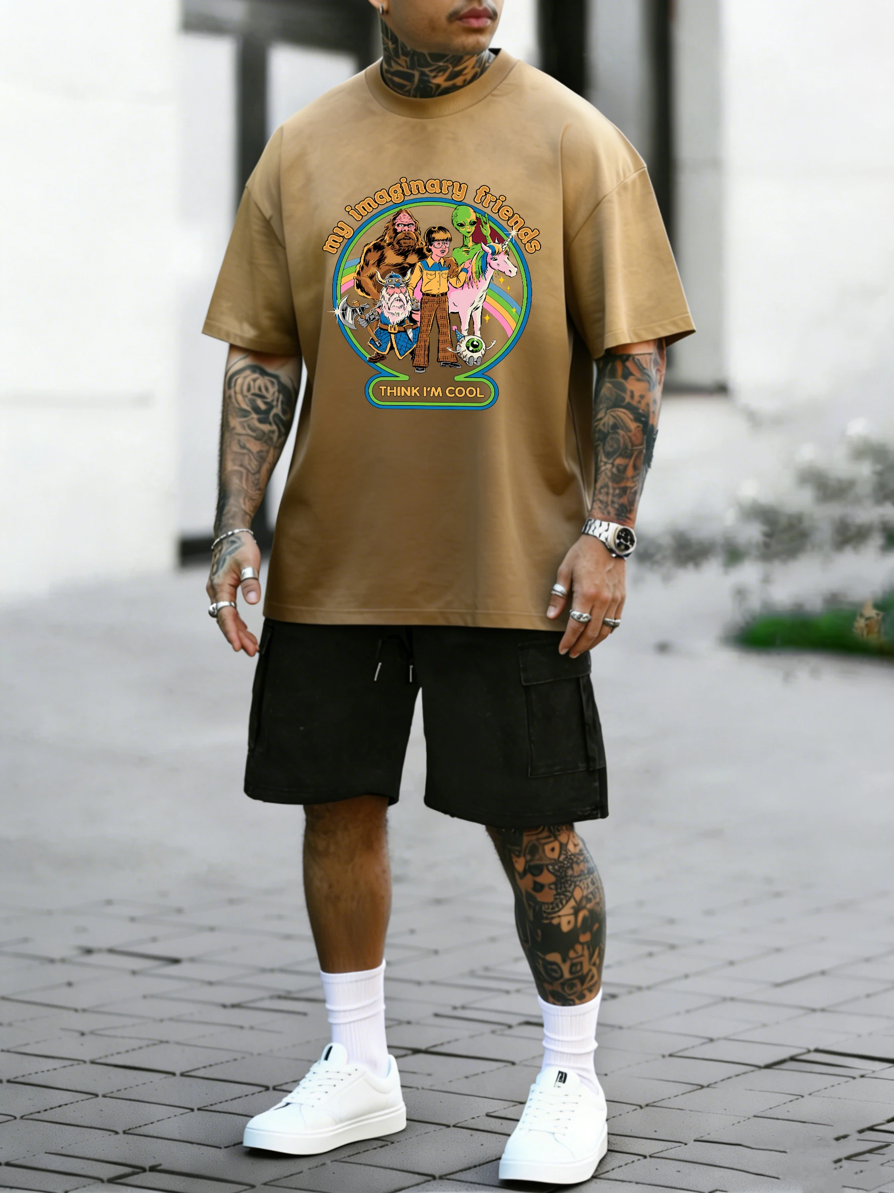 Мужская пляжная футболка My Imaginary Friends Design, мягкие футболки с эффектом тай-дай, летние хлопковые шорты, модный повседневный комплект унисекс с короткими рукавами
Мужская пляжная футболка My Imaginary Friends Design, мягкие футболки с эффектом тай-дай, летние хлопковые шорты, модный повседневный комплект унисекс с короткими рукавами