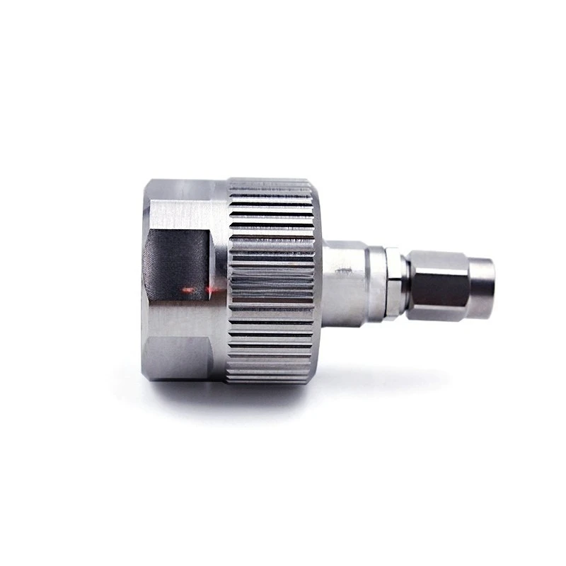 Stainless Steel Test Adapter N/SSMA-JJG N Male Head To SSMA Male Head DC-18G 
Stainless Steel Test Adapter N/SSMA-JJG N Male Head To SSMA Male Head DC-18G