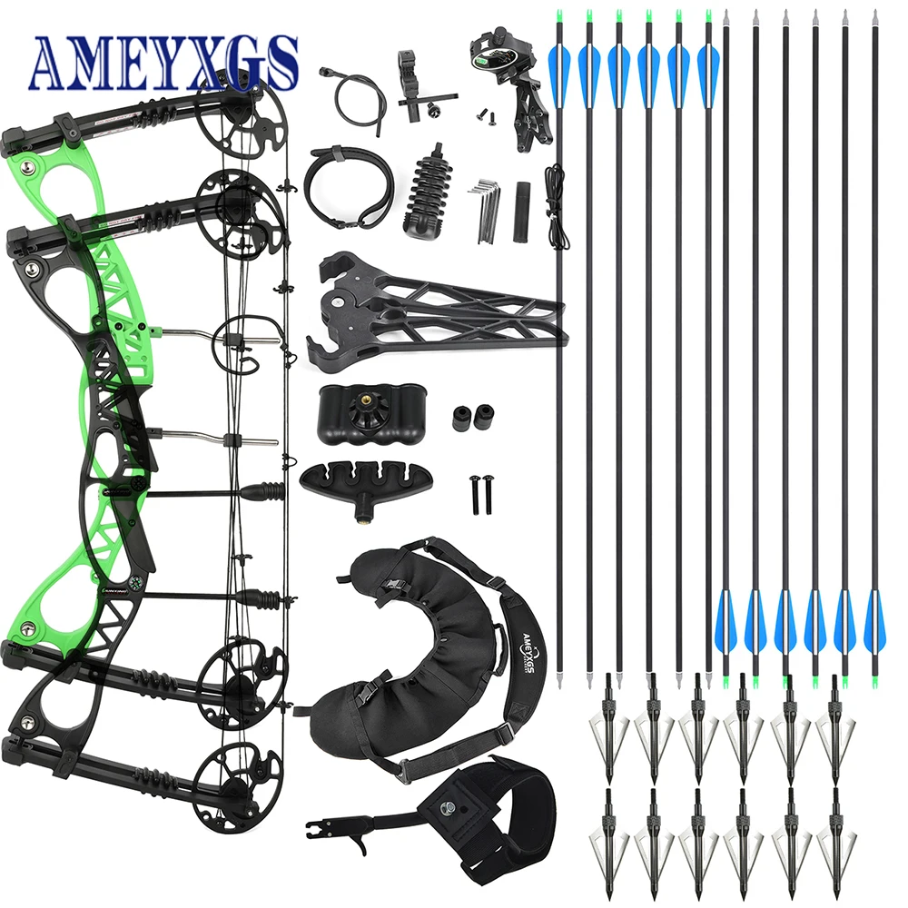 M126 Archery Compound Bow 0-70lbs Adjustable Arrow Speed 320fps Let-off 80% Axle-axle 30inch Right Hand for Shooting Accessories
M126 Archery Compound Bow 0-70lbs Adjustable Arrow Speed 320fps Let-off 80% Axle-axle 30inch Right Hand for Shooting Accessories