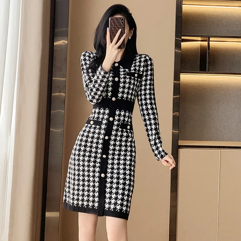 Autumn Dresses For Women Long Sleeved Sweet Temperament Commuting Round Neck Pullover Dress
Autumn Dresses For Women Long Sleeved Sweet Temperament Commuting Round Neck Pullover Dress