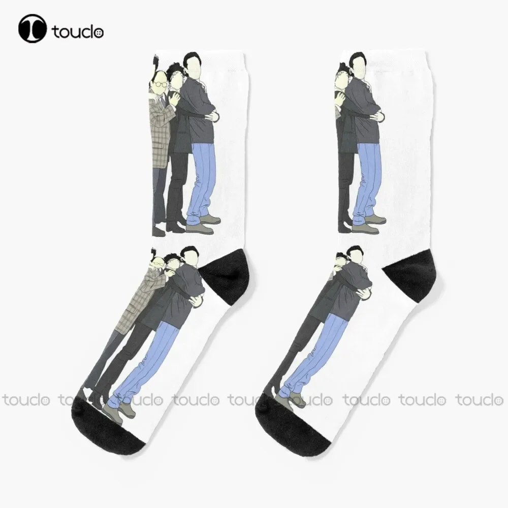 Носки Jerry George Elaine Kramer Jerry Seinfeld George Costanza Elaine Benes Черные бейсбольные носки 360° ° Цифровая печать в подарок
Носки Jerry George Elaine Kramer Jerry Seinfeld George Costanza Elaine Benes Черные бейсбольные носки 360° ° Цифровая печать в подарок