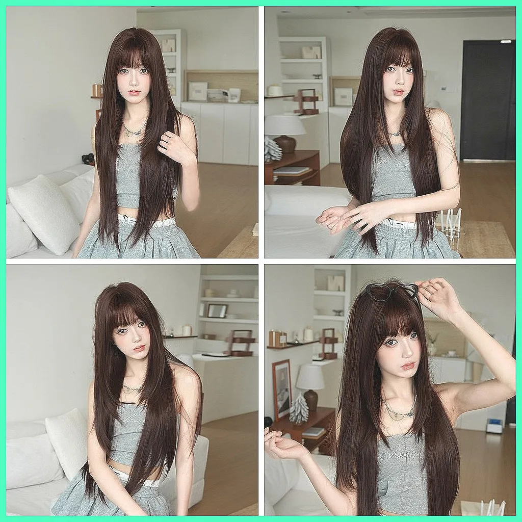 Новый летний длинный прямой синтетический парик для женщин, полностью закрывающий голову, цвет малиновый.
Новый летний длинный прямой синтетический парик для женщин, полностью закрывающий голову, цвет малиновый.