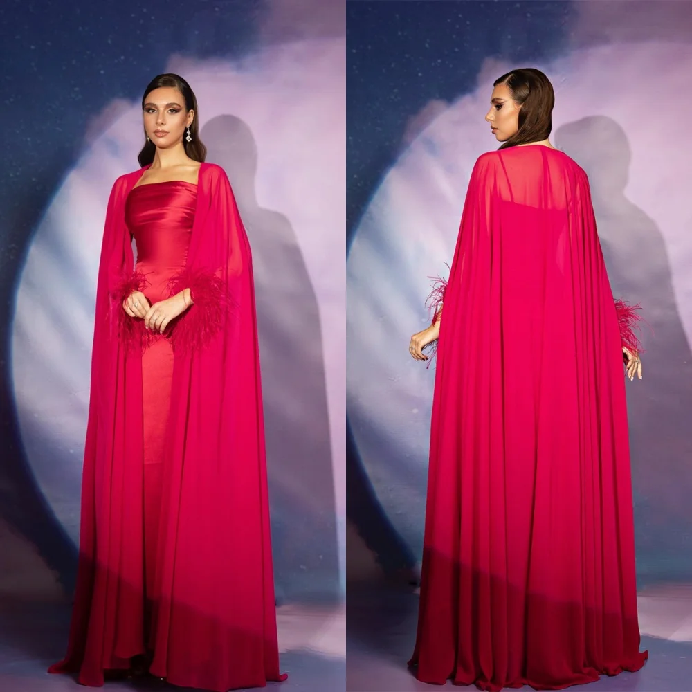 CustomizedCustomized Simple Red Jersey Evening Dress Modern Strapless Long Sleeves Homecoming Dresses Fashion Special Occasion
CustomizedCustomized Simple Red Jersey Evening Dress Modern Strapless Long Sleeves Homecoming Dresses Fashion Special Occasion