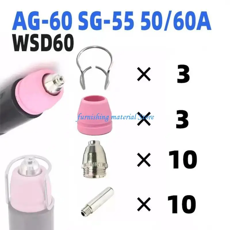 Y5GD Electrodes Sheild Cups TIPS Spacer Guide Plasma Cutter Welders Torch Combination
Y5GD Electrodes Sheild Cups TIPS Spacer Guide Plasma Cutter Welders Torch Combination