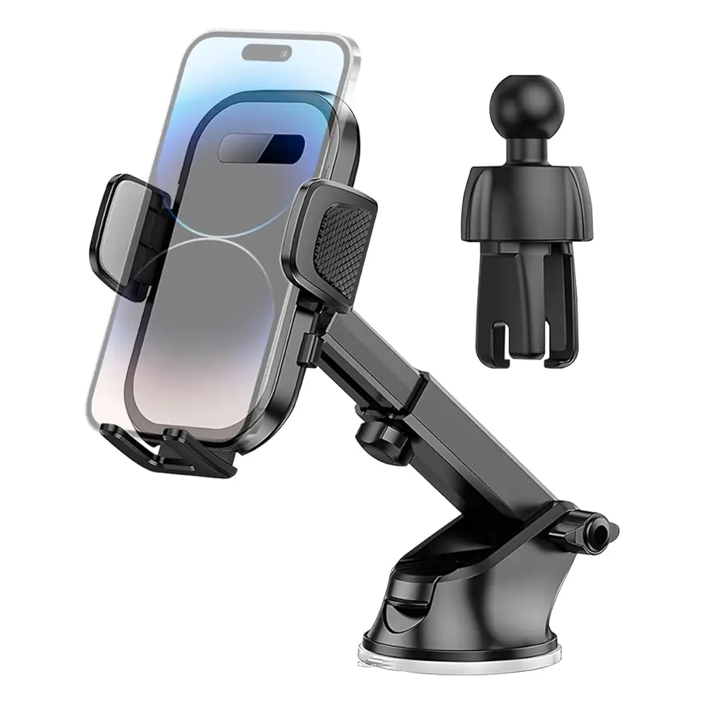 Car Phone Holder, 2 in 1 Automotive Air Vent Cellphone Stand Mount for Dashboard Windshield, Adjustable Vehicle Interior Sma
Car Phone Holder, 2 in 1 Automotive Air Vent Cellphone Stand Mount for Dashboard Windshield, Adjustable Vehicle Interior Sma