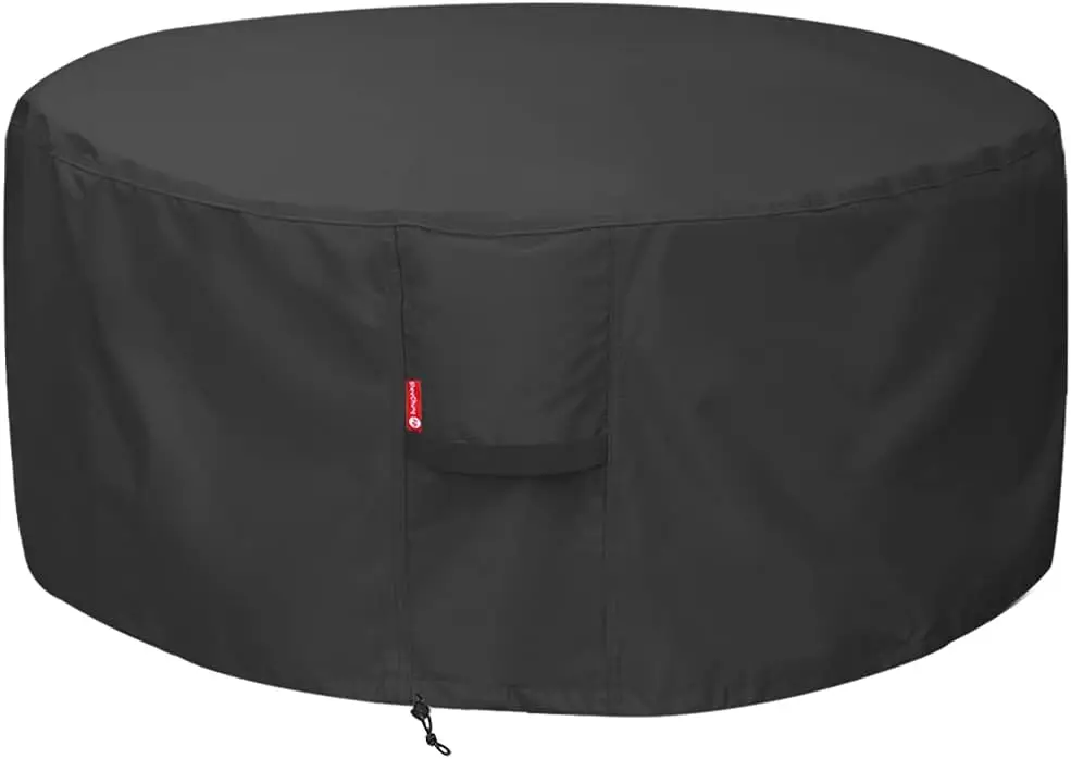Waterproof Heavy Duty Round Fire Pit Cover, Fits 45-50 Inch Gas Firepit Tables and Bowls, Black
Waterproof Heavy Duty Round Fire Pit Cover, Fits 45-50 Inch Gas Firepit Tables and Bowls, Black