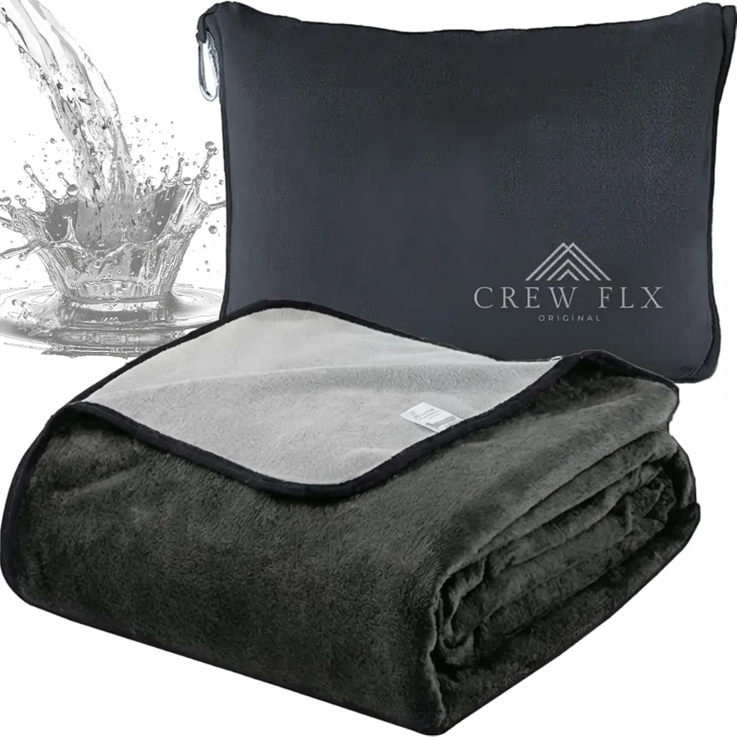Queen Size Waterproof Blanket, Reversible Plush Fleece, Moisture Absorbent TPU Layer for Bed and Couch, Light/Dark Gray
Queen Size Waterproof Blanket, Reversible Plush Fleece, Moisture Absorbent TPU Layer for Bed and Couch, Light/Dark Gray
