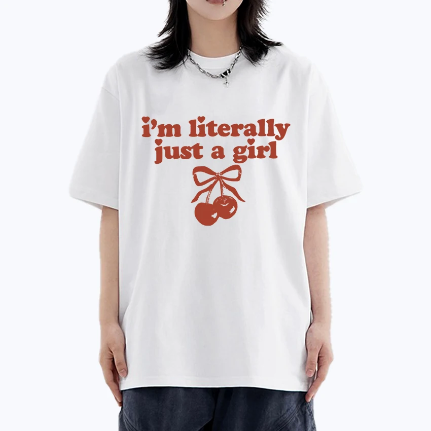 I'm Literally Just A Girl Oversized t-shirt streetwear Summer 100% Cotton Men Women short sleeve t-shirts Crew Neck Unisex Tops
I'm Literally Just A Girl Oversized t-shirt streetwear Summer 100% Cotton Men Women short sleeve t-shirts Crew Neck Unisex Tops