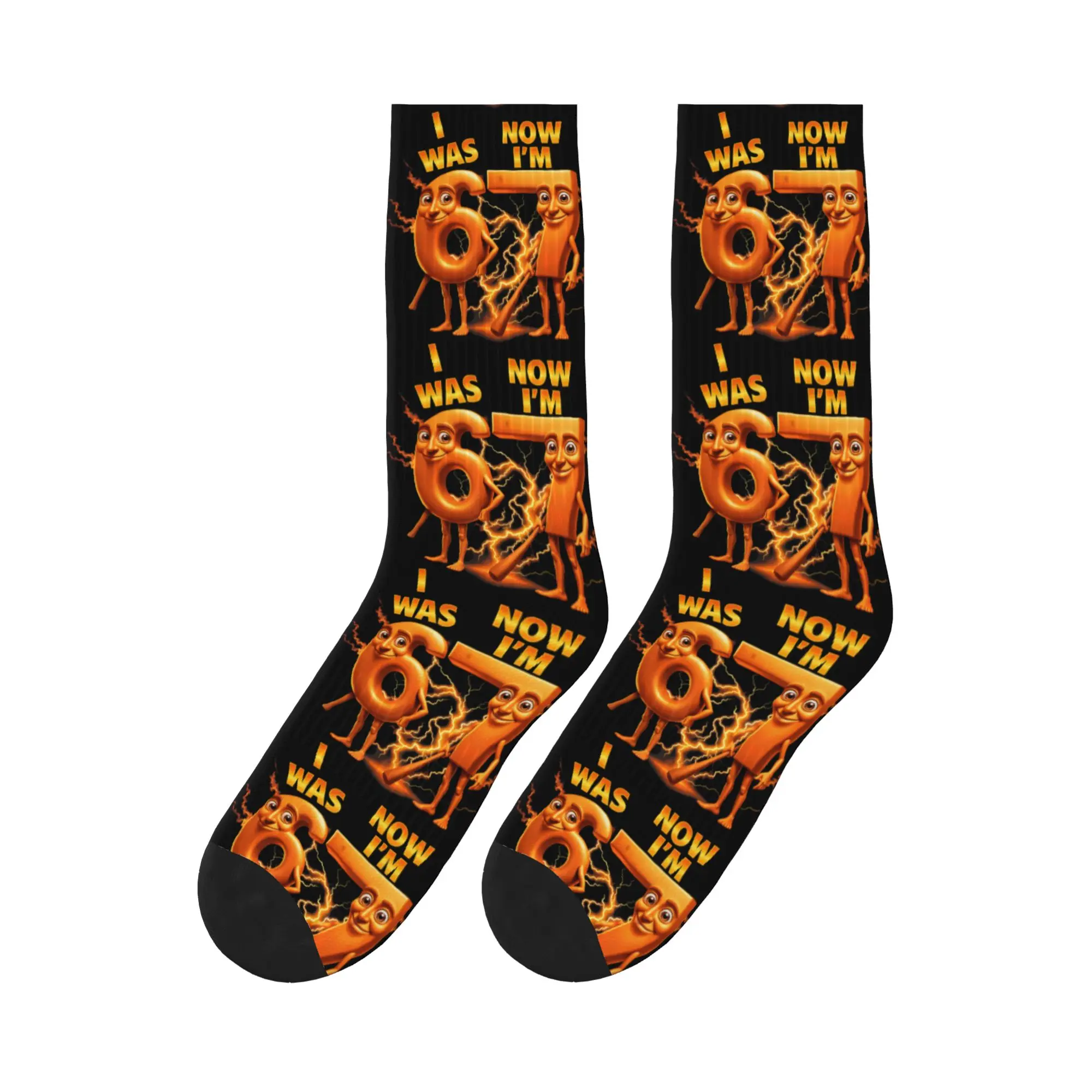 I was 6 Now I'm 7 Meme Brainrot Tung Tung Tung Sahur Socks Pattern Stockings Anti Men Socks Autumn Novelty Running Sports Socks
I was 6 Now I'm 7 Meme Brainrot Tung Tung Tung Sahur Socks Pattern Stockings Anti Men Socks Autumn Novelty Running Sports Socks