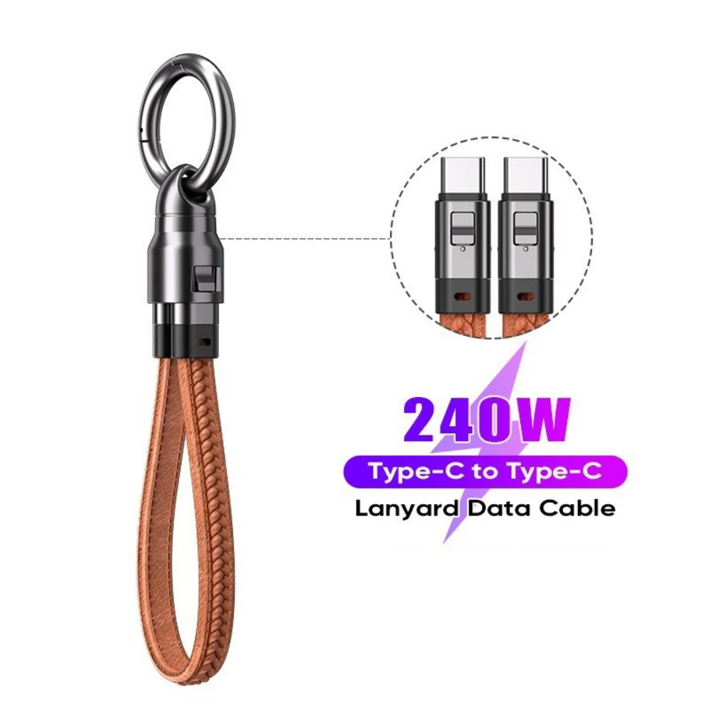 Portable Keychain USB C Charger Cable Short 240W 5A Fast Charging Data Cord Type C Quick Charge Wire for iPhone Samsung MacBook
Portable Keychain USB C Charger Cable Short 240W 5A Fast Charging Data Cord Type C Quick Charge Wire for iPhone Samsung MacBook