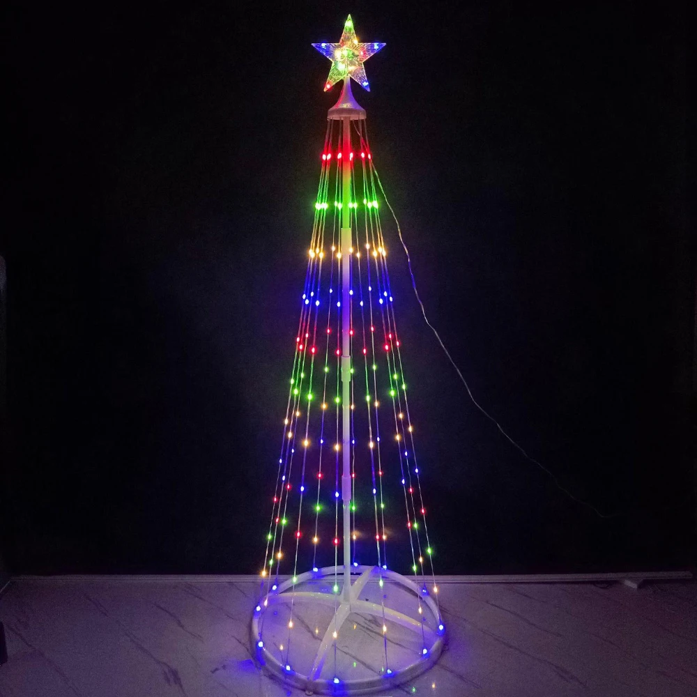 Рождественские конусные елочные огни со светодиодной подсветкой и звездным топпером, искусственное рождественское украшение с питанием от USB для дома, железное коническое R
Рождественские конусные елочные огни со светодиодной подсветкой и звездным топпером, искусственное рождественское украшение с питанием от USB для дома, железное коническое R