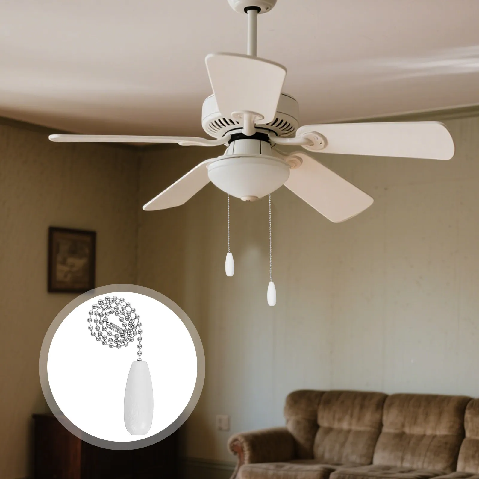 2Pcs Ceiling Fan Pull Chain Extension Wooden Pendant Decorative Beaded Ball Cord Handle for Ceiling Fan Light Pull Chain
2Pcs Ceiling Fan Pull Chain Extension Wooden Pendant Decorative Beaded Ball Cord Handle for Ceiling Fan Light Pull Chain