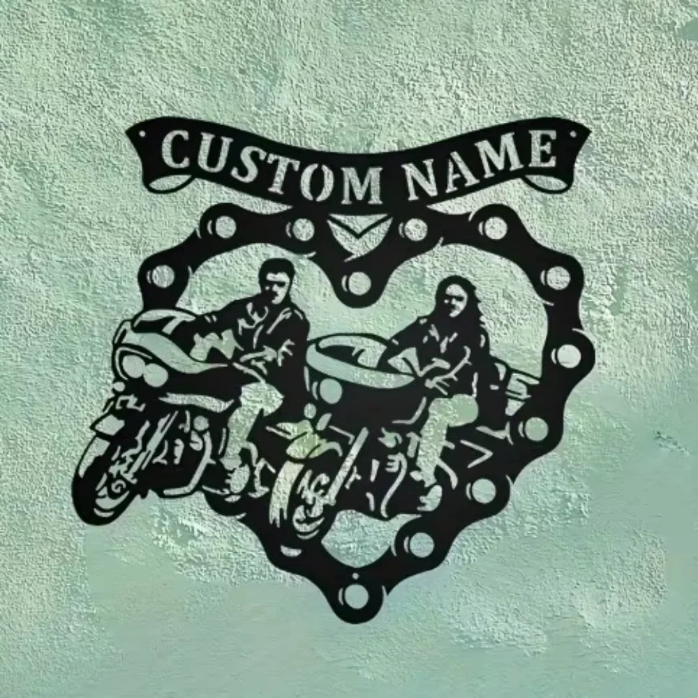 Exclusive Personalized Motorcycle Couple Metal Art. Matte, Reusable. Ideal for Rider's Room & Love - Inspired Homes.
Exclusive Personalized Motorcycle Couple Metal Art. Matte, Reusable. Ideal for Rider's Room & Love - Inspired Homes.