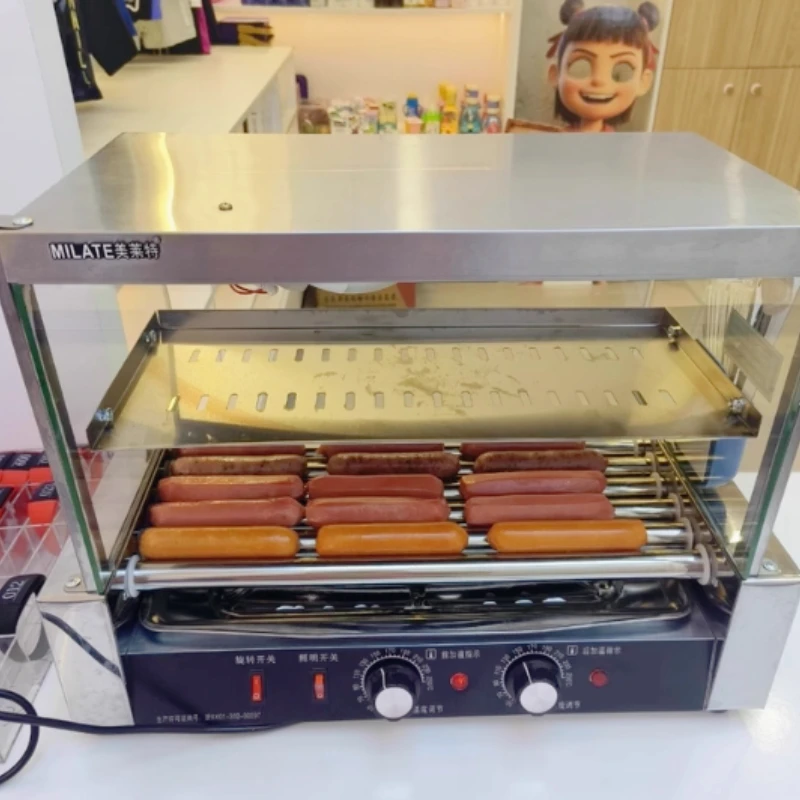 small Hot dog grilling machine commercial fully automatic gear sausage machine flat top can be placed
small Hot dog grilling machine commercial fully automatic gear sausage machine flat top can be placed