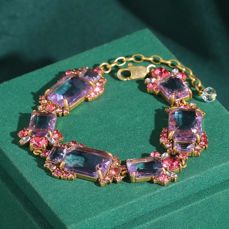 Vintage Violet Crystal Bracelets Natural Stone Pink Handmade Beaded Jewelry For Women Romantic Decoration 2025 Winter New Trends
Vintage Violet Crystal Bracelets Natural Stone Pink Handmade Beaded Jewelry For Women Romantic Decoration 2025 Winter New Trends
