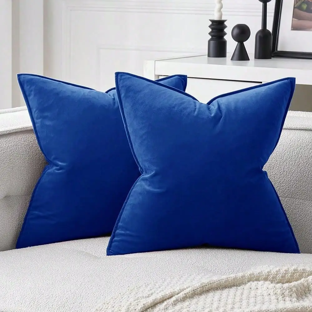 Pack Of 2 Royal Blue Decorative Velvet Throw Pillow Covers Soft Pillowcases Spring Solid Square Cushion Case For Sofa Bedroom C
Pack Of 2 Royal Blue Decorative Velvet Throw Pillow Covers Soft Pillowcases Spring Solid Square Cushion Case For Sofa Bedroom C