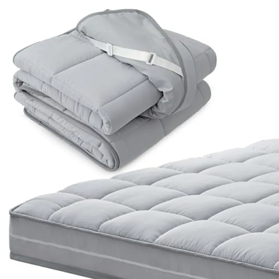 3Inch Mattress Topper Cover Only Cover Mattress Protector Bedding Foam and Latex Mattress Cover with Zipper and Adjustable Stra
3Inch Mattress Topper Cover Only Cover Mattress Protector Bedding Foam and Latex Mattress Cover with Zipper and Adjustable Stra