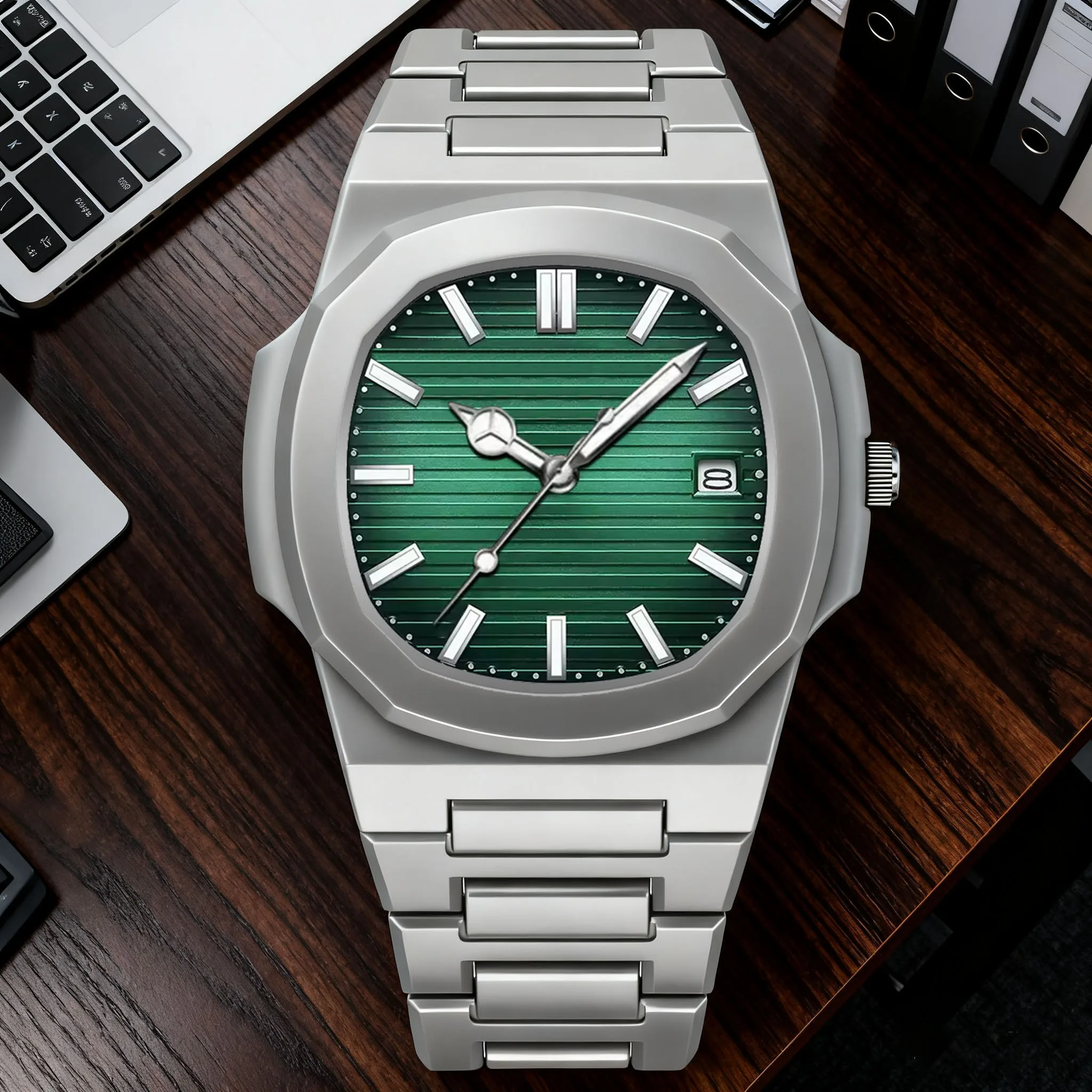 Роскошные квадратные мужские часы высшего качества с датой, водонепроницаемостью и ночником. Мужские кварцевые часы из высококачественного АБС-пластика
Роскошные квадратные мужские часы высшего качества с датой, водонепроницаемостью и ночником. Мужские кварцевые часы из высококачественного АБС-пластика