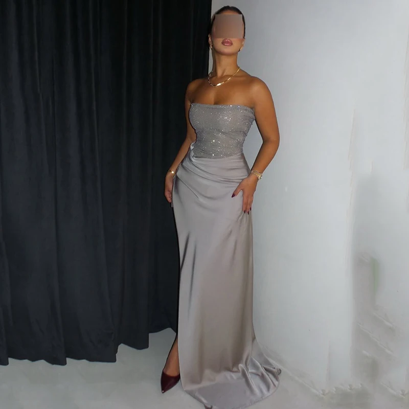 Thinyfull Sexy Mermaid Prom Evening Dresses Saudi Arabia Strapless Sequine Party Dress 2026 Night Cocktail Prom Gowns Customized
Thinyfull Sexy Mermaid Prom Evening Dresses Saudi Arabia Strapless Sequine Party Dress 2026 Night Cocktail Prom Gowns Customized