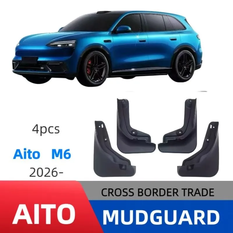 4PCS For 2026 AITO M6 Mudguards Splash Guards Front Rear Mudflaps Soft Rubber No Punch Mod Car Exterior Protection Accessories
4PCS For 2026 AITO M6 Mudguards Splash Guards Front Rear Mudflaps Soft Rubber No Punch Mod Car Exterior Protection Accessories