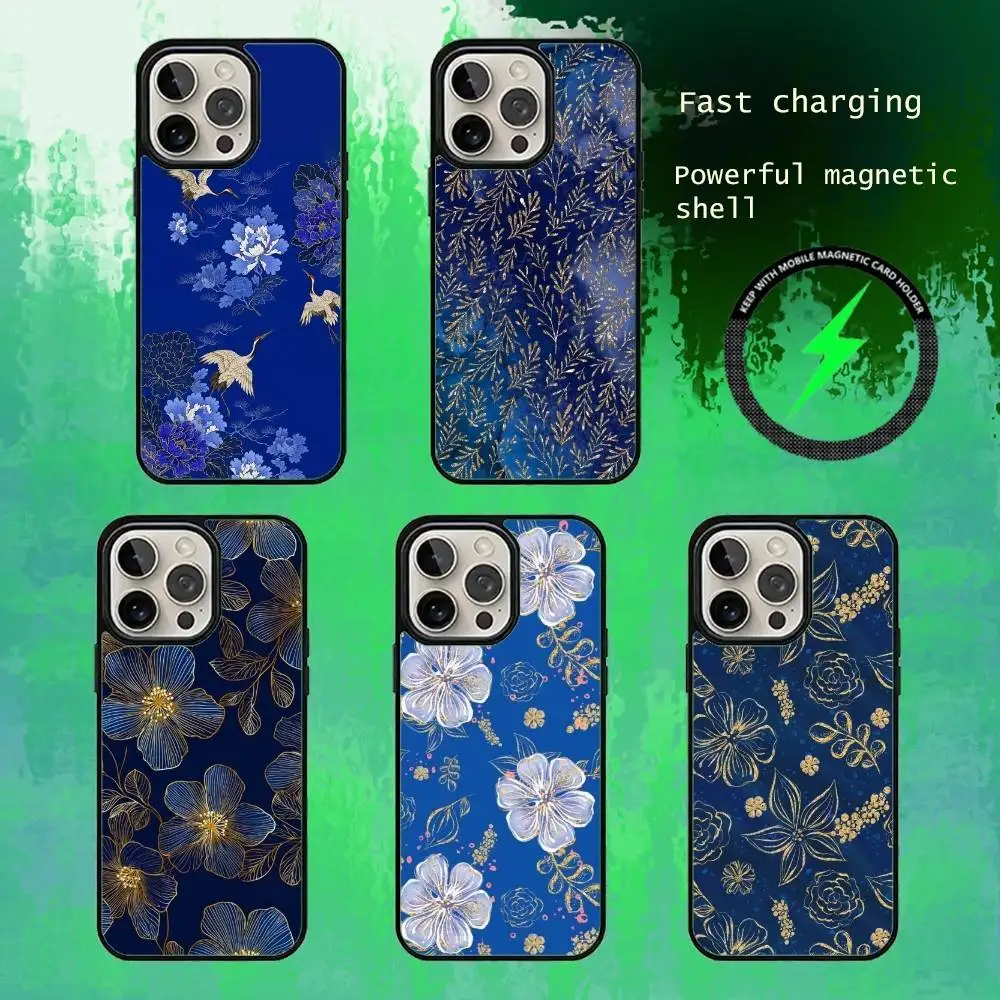 Blue Flower Phone Case For iPhone17,16,15,14,13 Plus,Pro Max Magnetic For Magsafe Wireless Charging
Blue Flower Phone Case For iPhone17,16,15,14,13 Plus,Pro Max Magnetic For Magsafe Wireless Charging