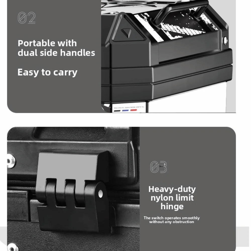 Extra Large Motorcycle Trunk 45L Capacity Waterproof Storage Box Thickened Anti Drop Electric Vehicle Electric Scooter
Extra Large Motorcycle Trunk 45L Capacity Waterproof Storage Box Thickened Anti Drop Electric Vehicle Electric Scooter