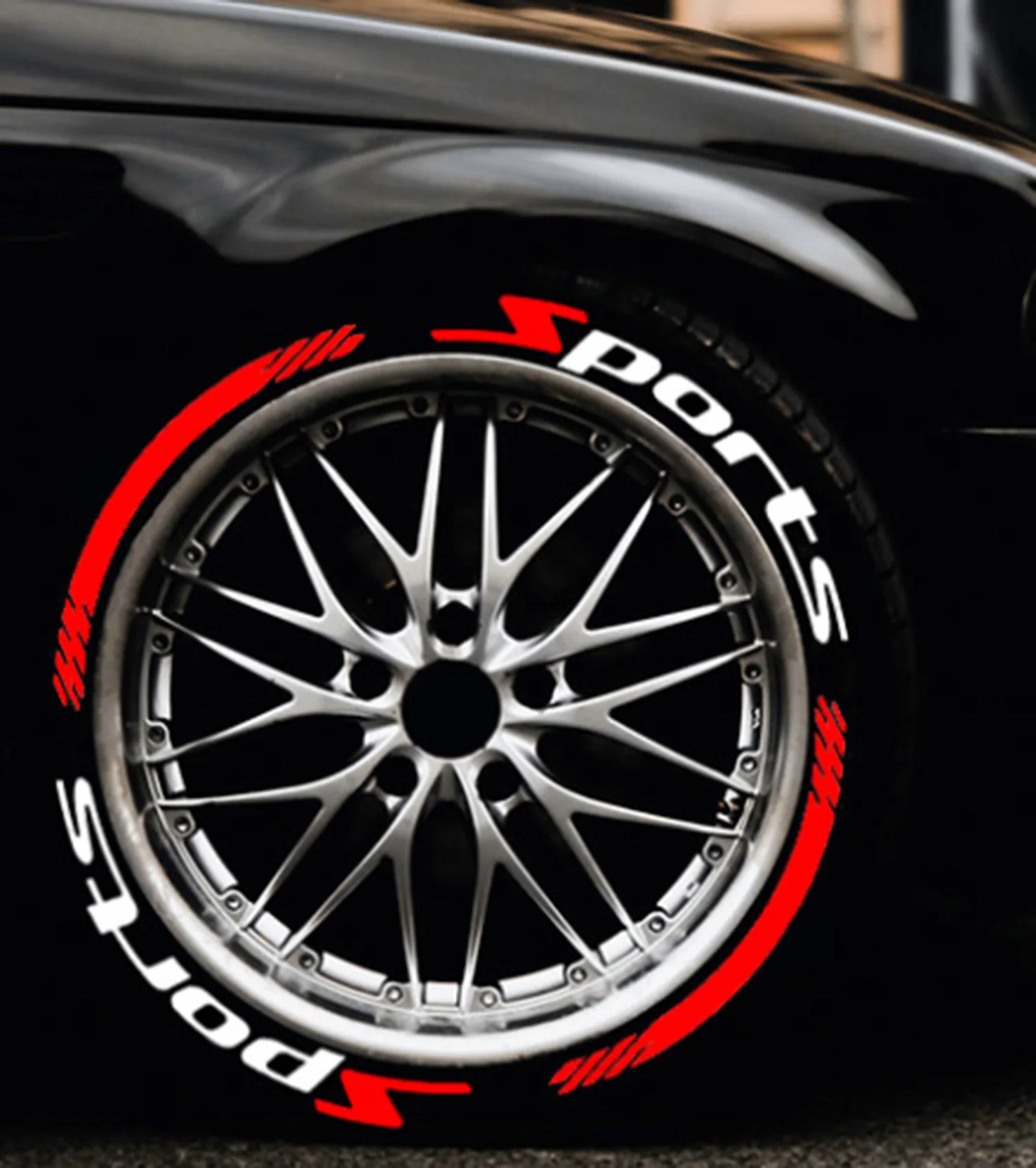 SPORTS Tire Wheel Stickers New Tire Styling Lettering Stickers Permant Decals New Personalized Styling Tyre Stickers for 4 Tires
SPORTS Tire Wheel Stickers New Tire Styling Lettering Stickers Permant Decals New Personalized Styling Tyre Stickers for 4 Tires