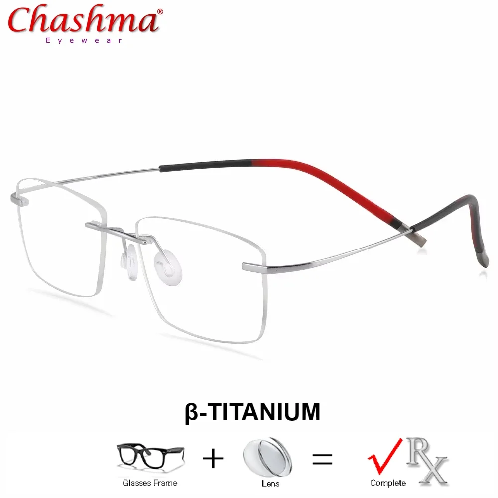 β-Titanium Eyeglasses Frames Man's Frameless Prescription Glasses with Lenses Super Rlastic Temple Rimless Glasses Men
β-Titanium Eyeglasses Frames Man's Frameless Prescription Glasses with Lenses Super Rlastic Temple Rimless Glasses Men