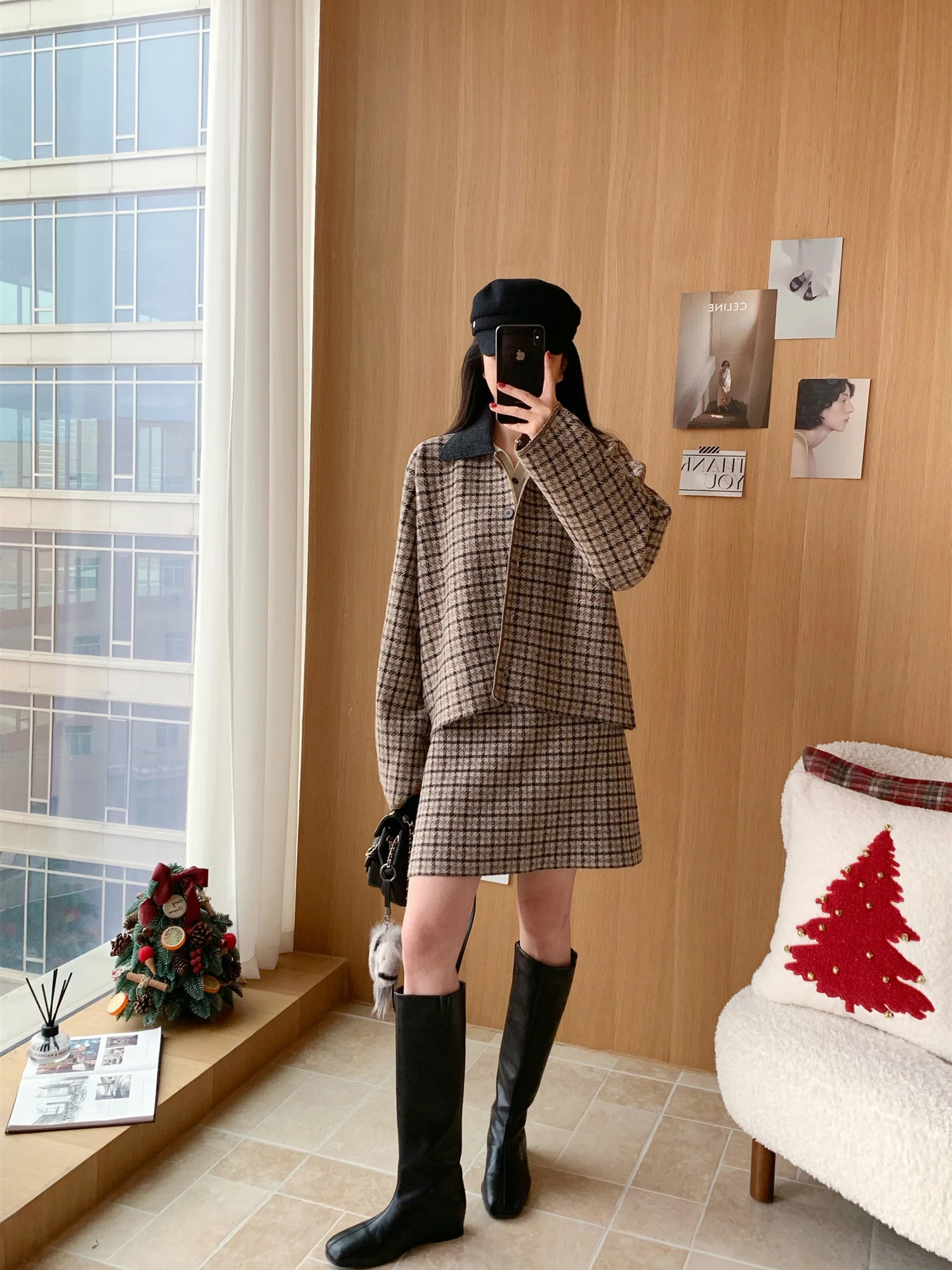 Flippeo Vintage Preppy Sle Knitted ort Coat High Waist Elastic A-Line Skirt Ele Loose Fit Woolen Ladies Coat
Flippeo Vintage Preppy Sle Knitted ort Coat High Waist Elastic A-Line Skirt Ele Loose Fit Woolen Ladies Coat