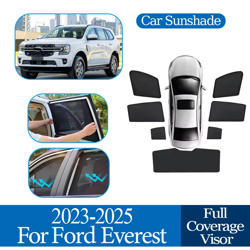 For Ford Everest 2023 2024 2025 Car Full Magnetic Coverage Sunshade Car Mesh Sunshade Sunscreen Privacy Protection Auto Parts
For Ford Everest 2023 2024 2025 Car Full Magnetic Coverage Sunshade Car Mesh Sunshade Sunscreen Privacy Protection Auto Parts