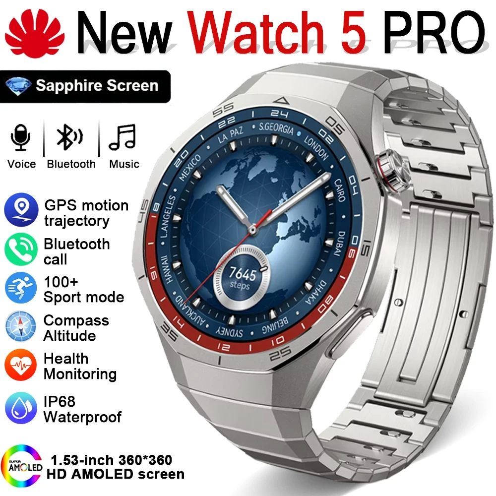 2026 New GPS Sports Smart Watch Men Heart Rate Health Monitoring IP68 Waterproof Compass NFC Bluetooth Call Smartwatch Men
2026 New GPS Sports Smart Watch Men Heart Rate Health Monitoring IP68 Waterproof Compass NFC Bluetooth Call Smartwatch Men