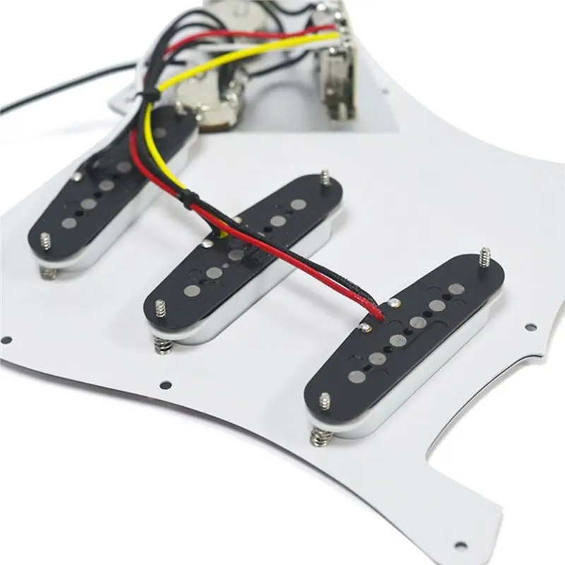 [NEW!ABKG】 Alnico 5 Single Coil Pickup Set For 11 Hole SSS ST Electric Guitar Parts- Tortoise Prewired Pickguard
[NEW!ABKG】 Alnico 5 Single Coil Pickup Set For 11 Hole SSS ST Electric Guitar Parts- Tortoise Prewired Pickguard