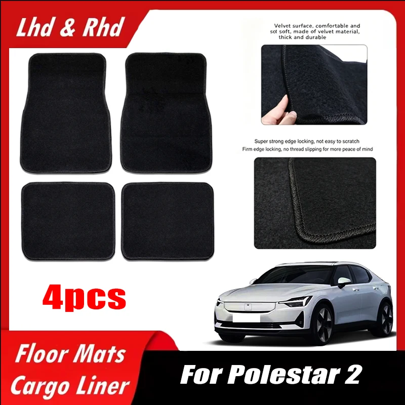 4pcs Car Floor Mats All-Weather Easy To Clean Durable Anti-Slip Interior Protection Floor Liners For Polestar 2 Accessories
4pcs Car Floor Mats All-Weather Easy To Clean Durable Anti-Slip Interior Protection Floor Liners For Polestar 2 Accessories