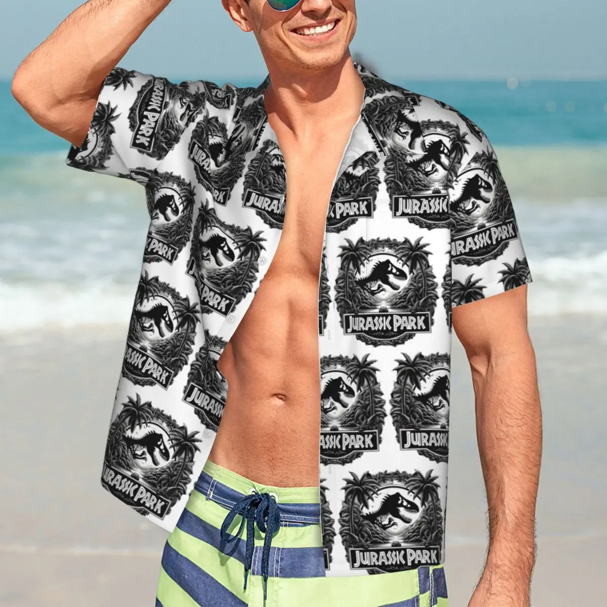 Jurassic World Logo Dinosaur Movie Hawaiian Shirts Funny Men Short Sleeve Shirt for Summer Beach Men's Button Tops
Jurassic World Logo Dinosaur Movie Hawaiian Shirts Funny Men Short Sleeve Shirt for Summer Beach Men's Button Tops