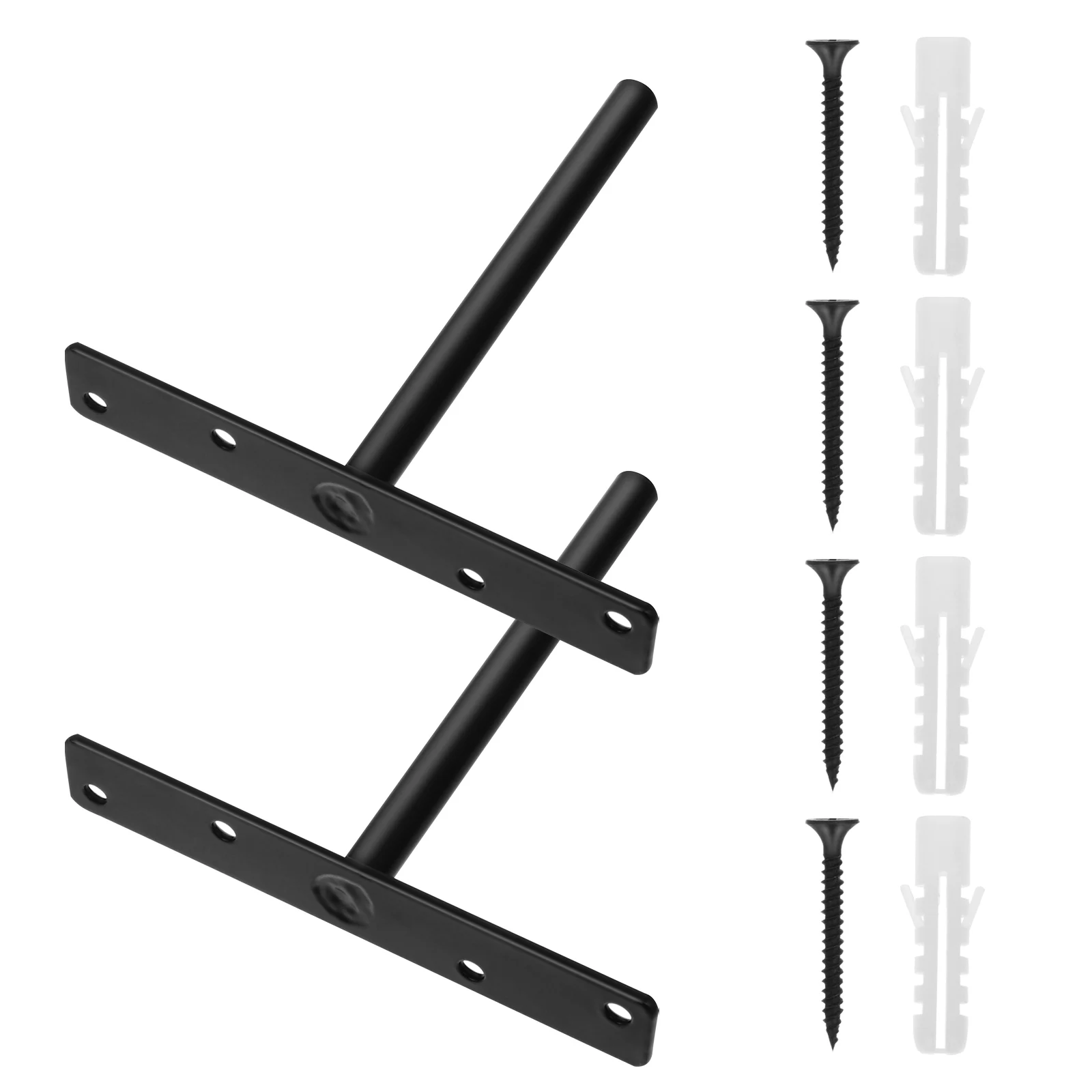 Invisible Shelf Brackets 2 Sets Black Heavy Duty Floating Wall Mount Bracket Bookshelf Support Hidden Partition Nail Blind
Invisible Shelf Brackets 2 Sets Black Heavy Duty Floating Wall Mount Bracket Bookshelf Support Hidden Partition Nail Blind