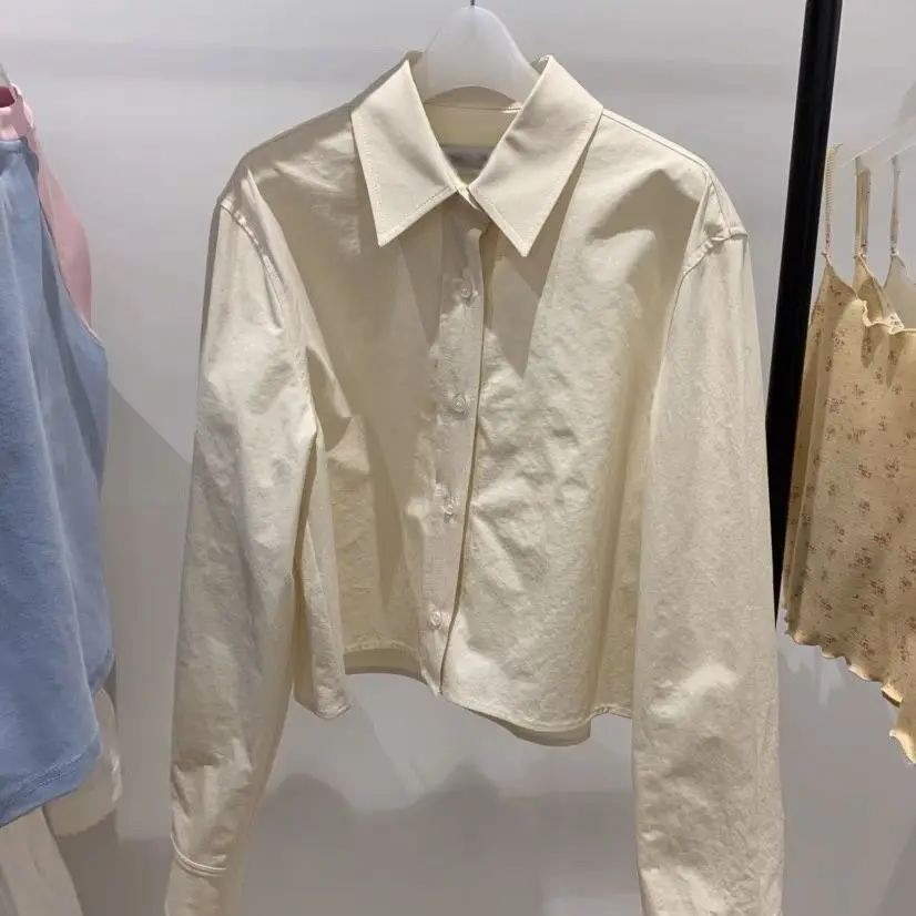 Dongda Gate Spring New Style Pure Color Collar Loose Slim Fit Short Cotton Shirt Long Sleeve Women's Top Fashionable Cas...
Dongda Gate Spring New Style Pure Color Collar Loose Slim Fit Short Cotton Shirt Long Sleeve Women's Top Fashionable Cas...