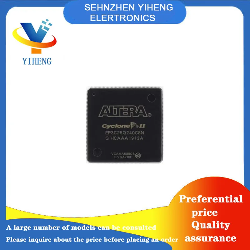 EP3C25Q240C8N 100% New Original Integrated Circuit Electronic Components Direct payment
EP3C25Q240C8N 100% New Original Integrated Circuit Electronic Components Direct payment
