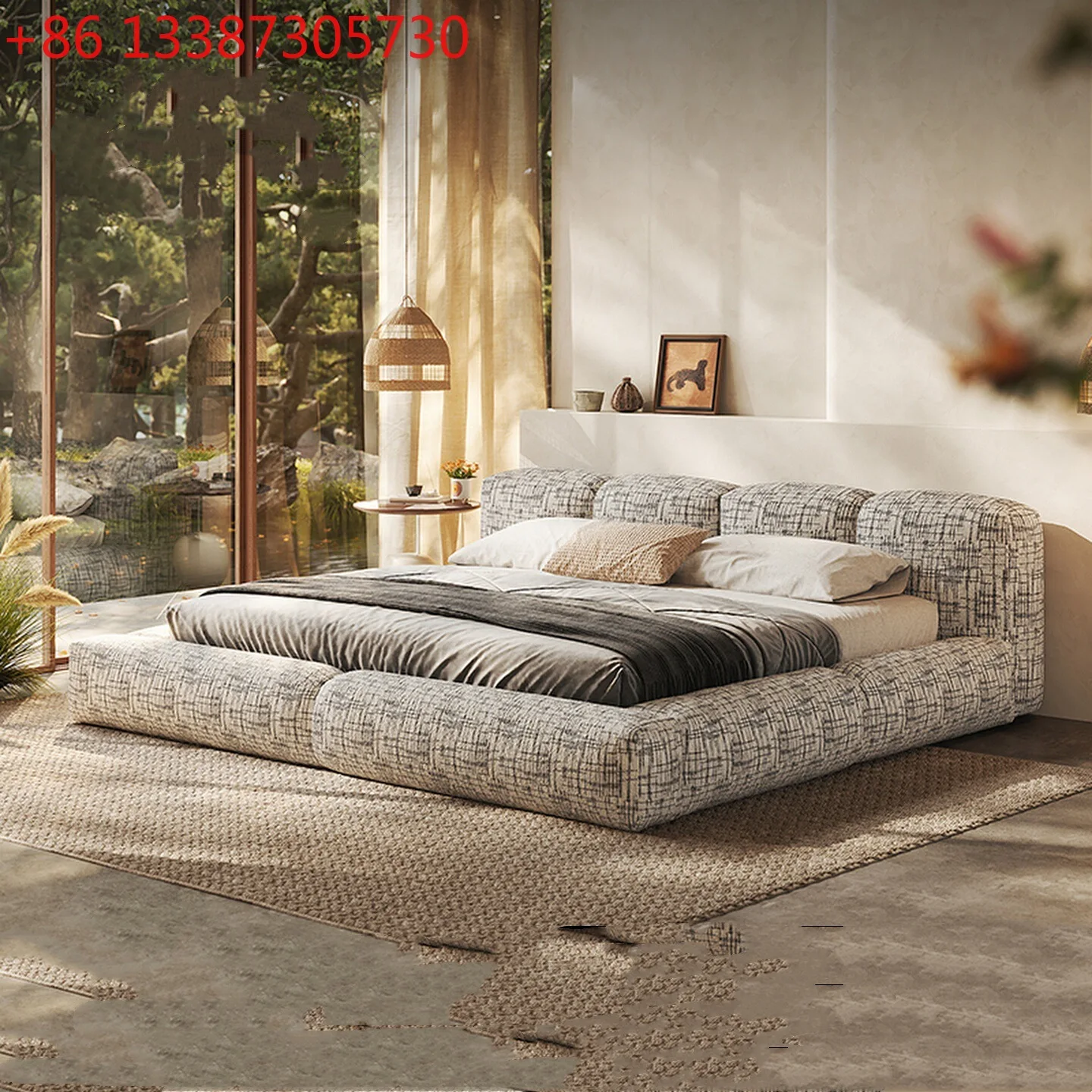 Итальянская минималистичная кровать с мягкой обивкой, современная минималистичная кровать для виллы, легкая роскошь
Итальянская минималистичная кровать с мягкой обивкой, современная минималистичная кровать для виллы, легкая роскошь