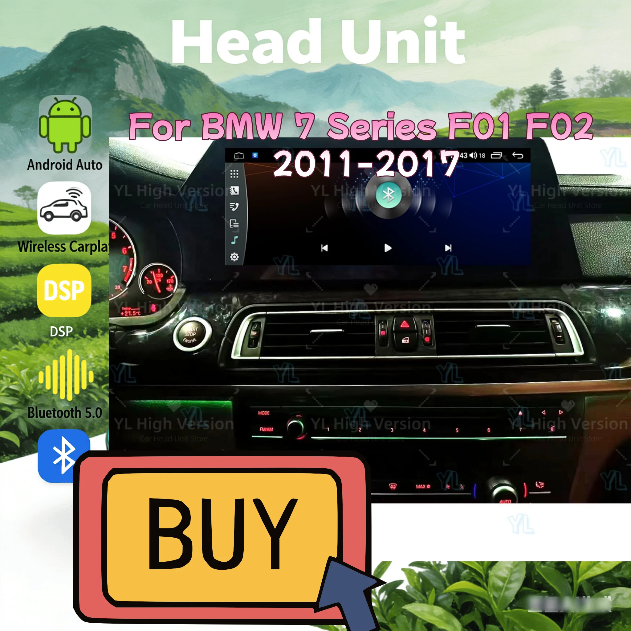 Auto 12.3inch Car Radio Blade Screen For BMW 7 Series F01 F02 F03 F04 2011-2017 Android 15.0 Wireless CarPlay GPS Navi Head Unit
Auto 12.3inch Car Radio Blade Screen For BMW 7 Series F01 F02 F03 F04 2011-2017 Android 15.0 Wireless CarPlay GPS Navi Head Unit