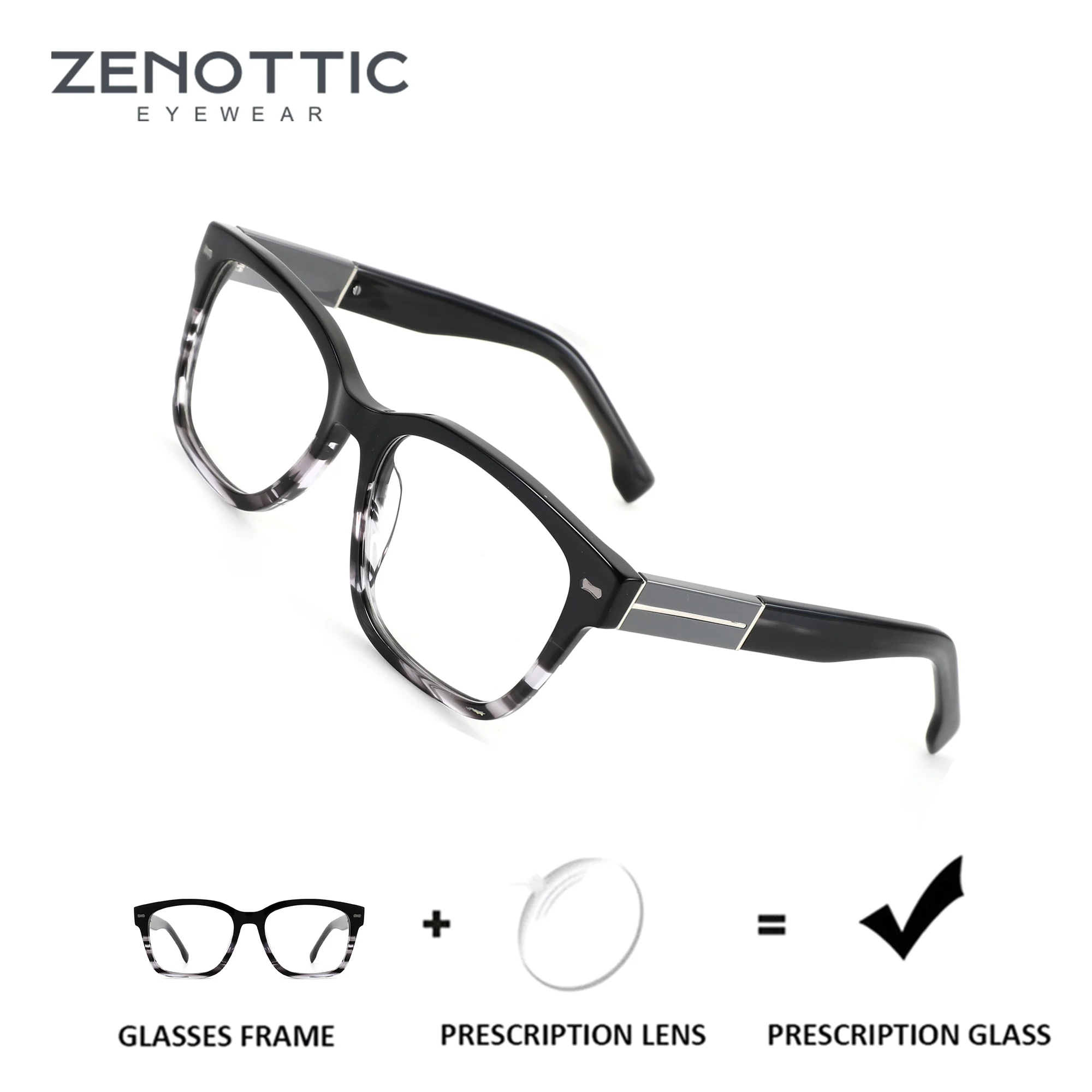 ZENOTTIC Acetate Square Prescription Glasses For Men Progressive Optical Lenses With Recipe Blue Light Myopia Eyeglasses
ZENOTTIC Acetate Square Prescription Glasses For Men Progressive Optical Lenses With Recipe Blue Light Myopia Eyeglasses