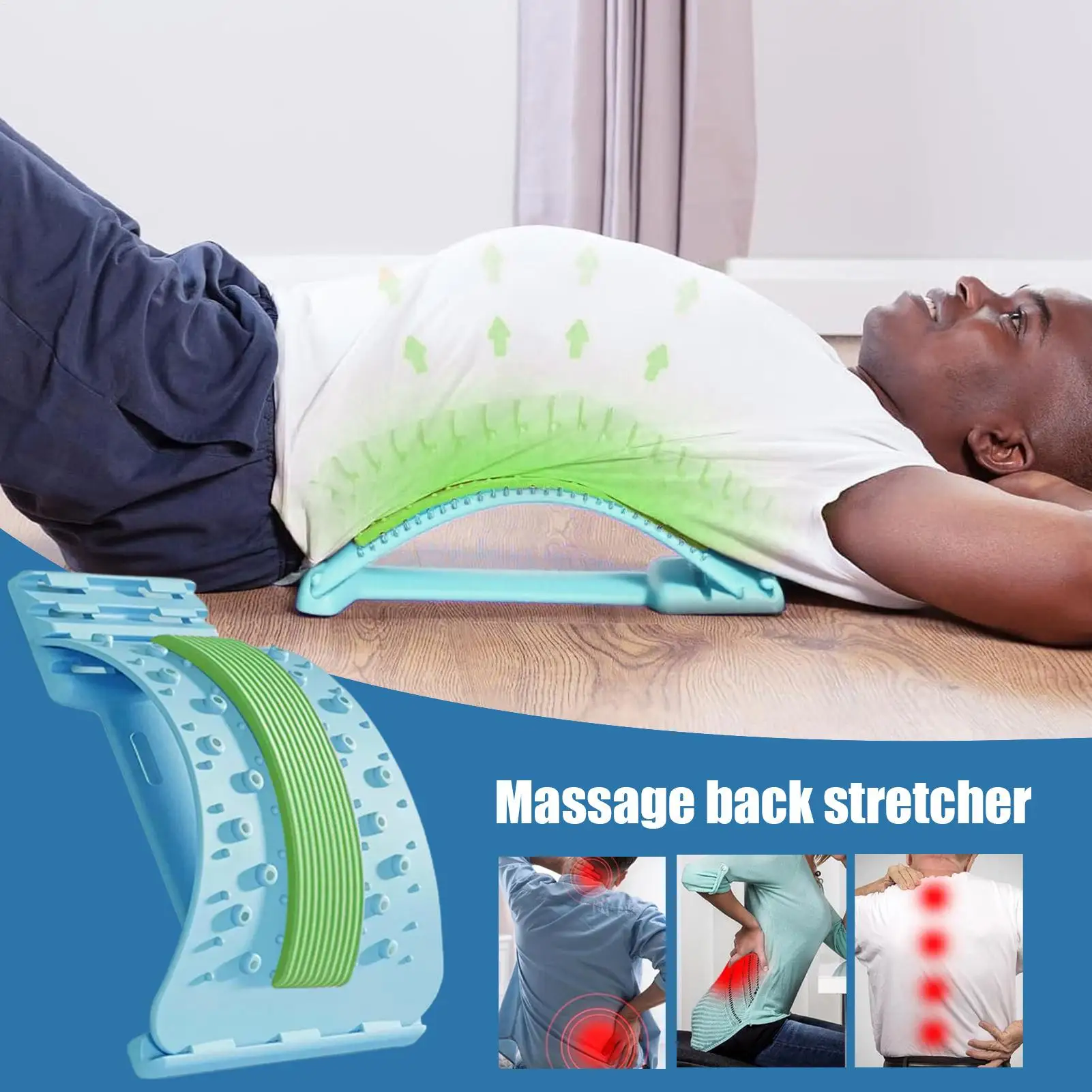 Носилки для позвоночника, 3-уровневые регулируемые носилки для спины, нескользящий массажер для тренировок с расслаблением мышц, упражнения для восстановления тела
Носилки для позвоночника, 3-уровневые регулируемые носилки для спины, нескользящий массажер для тренировок с расслаблением мышц, упражнения для восстановления тела