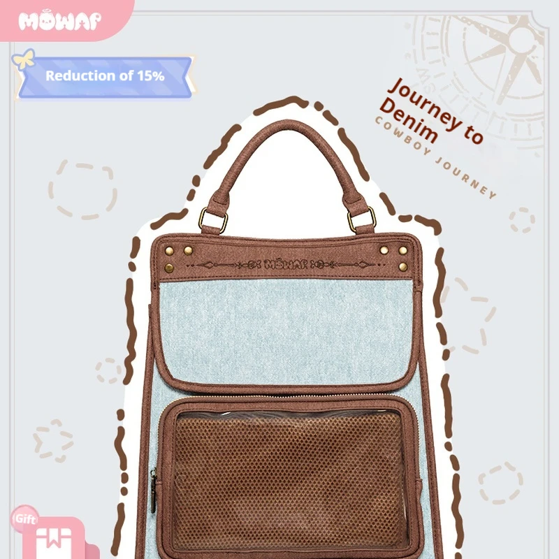 MOWAP Cowboy Journey Original Simple Commuting Leisure Neutral Versatile Student Japanese Pain Bag Shoulder Crossbody Bag
MOWAP Cowboy Journey Original Simple Commuting Leisure Neutral Versatile Student Japanese Pain Bag Shoulder Crossbody Bag